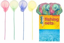 Job Lot of 24 Kids FISHING NETS 90cm Wholesale Bulk Buy ASSORTED PVC Coated