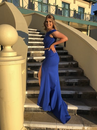 Sherri hill blue diamanté - blue,