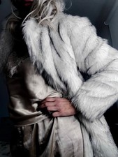 Faux Arctic Fox Fir Coat 12/14
