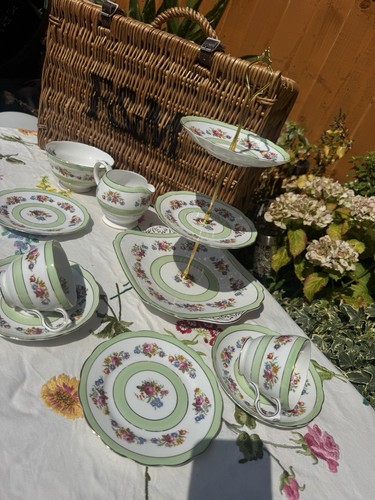 Vintage tea set with - tea, cske