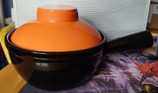 Oven cooking pot by Food Nation Black and orange