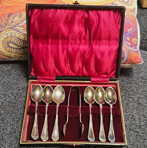 Floral silver plate - silver, teaspoons