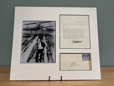 Cary Grant Signed Letter Mounted With Photo