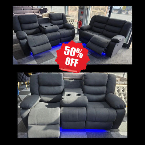 New electric recliner sofa 2 - new, 3+2