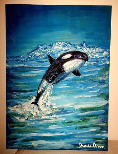 Original acrylic painting - original, on