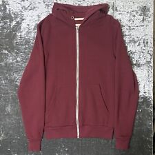 Cedarwood State Burgundy Red Full Zip Hoodie Hooded Sweatshirt Size XS 