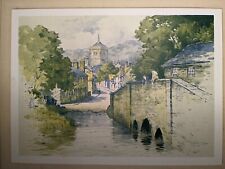 Vintage Print picture St Michael's Village Hertfordshire F Robson 1920s art