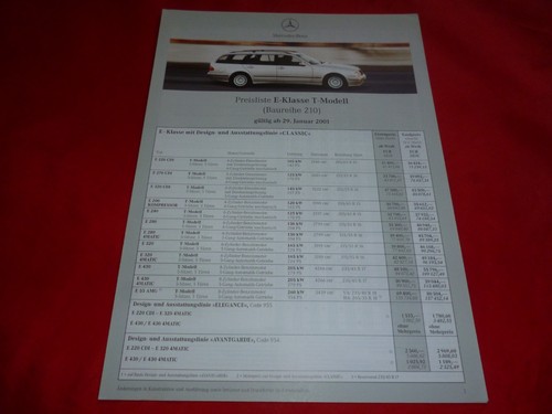 2001 mercedes s210 - 2001,