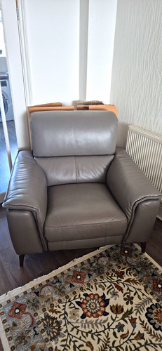 Grey leather electric
