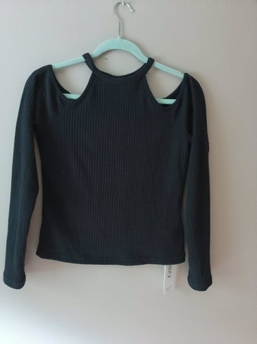 Dazy long sleeve ribbed - ribbed, top
