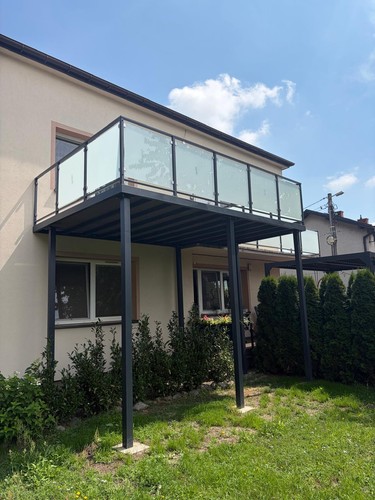 Glass walk out balcony - glass,