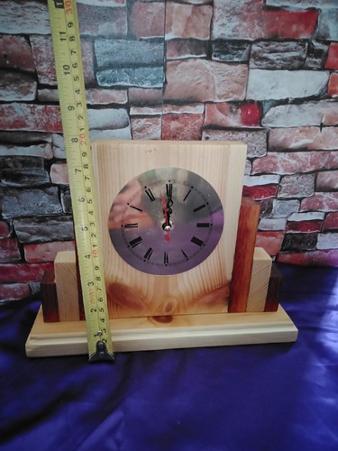 Art deco mantle clock handmade - art,