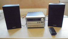 Panasonic SA-PM250B 20W DAB Micro Hi-Fi CD System - Silver/Black with remote.