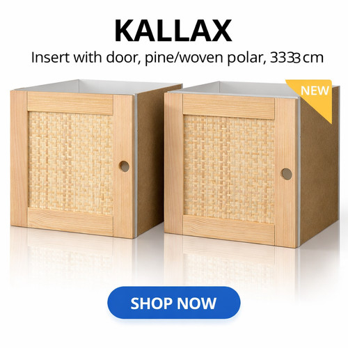 Ikea kallax pine - door, insert