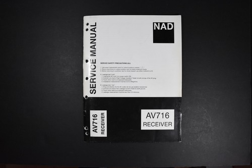Nad av716 receiver service - nad,