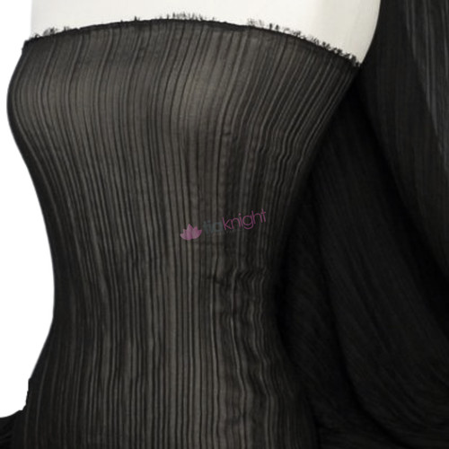 Chiffon sheer pleated - sheer,