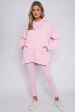 Womens Ladies Oversized Hooded Sweatshirt & Leggings Set Hoodie Lounge Tracksuit