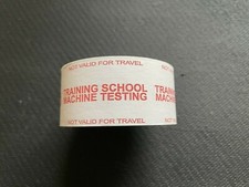 Training School Machine Testing Full Unused Wayfarer Bus Ticket Machine Roll