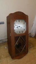  French Art deco 2 train Chiming Wall Clock Early 20 century 