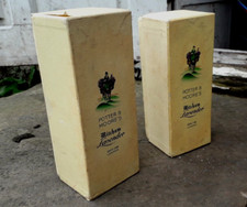2 X RARE VINTAGE POTTER & MOORE MITCHAM LAVENDER EAU DE TOILETTE BOTTLES  BOXED