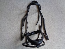 Albion KB Competition 30mm Crank Snaffle Bridle full size black