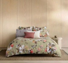 Sheridan Joison King Size Duvet Cover Set 100% Cotton Sateen 280TC 2 Pillowcases