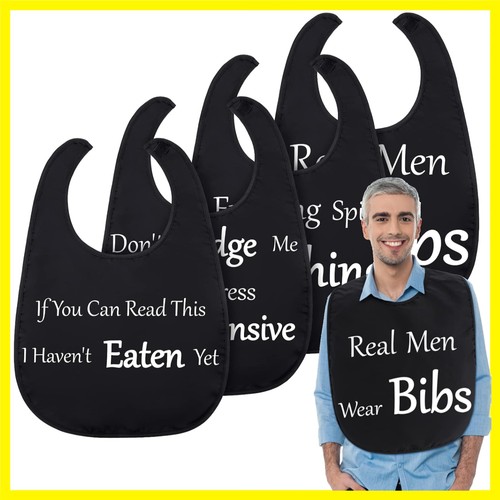 Pcs funny adult bibs - 4, for