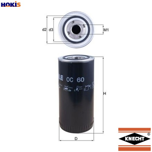 Oil filter for - oil, oc