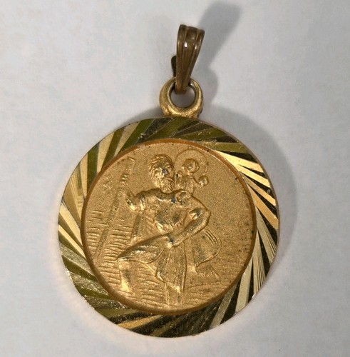 Vintage christopher medal - vintage, st
