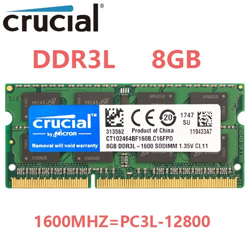Crucial 8gb ddr3l 1600mhz - 8gb,
