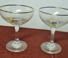 Vintage Babycham Glasses x 2