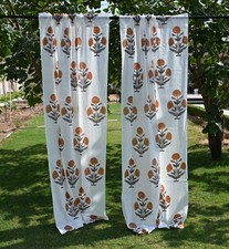 Set of 2 Mughal Flower block