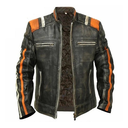 Men cafe racer jacket - men's,