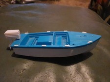 Vintage Plastic Power Boat Toy.