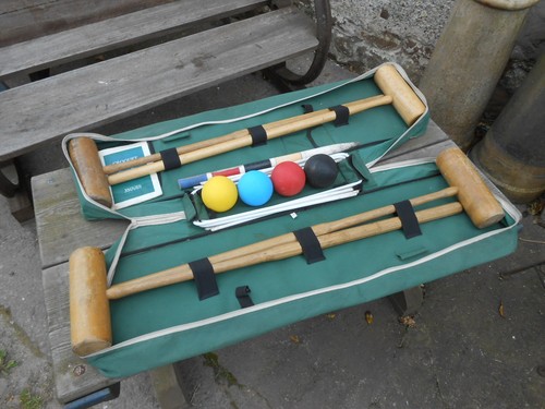 Vintage jaques croquet set - ,