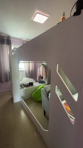 White wooden children - children's, loft