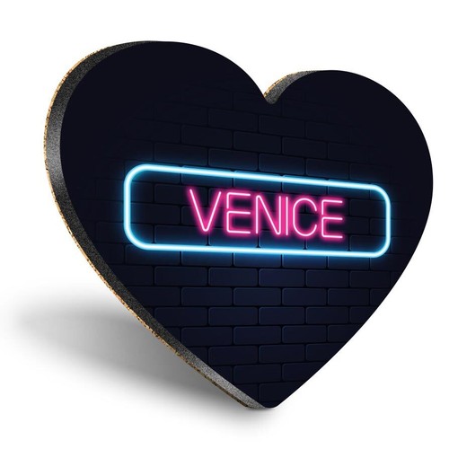 Heart mdf coaster neon sign - mdf,