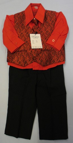 Four piece suit set red - piece,