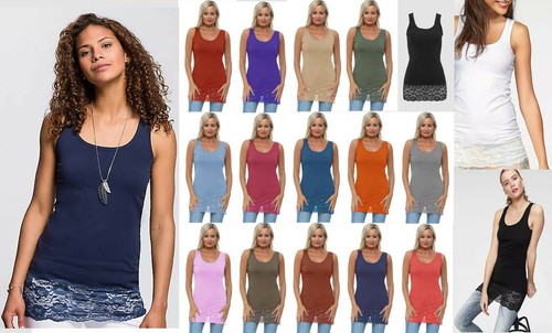 Ladies longline vest cami - ladies, /cami