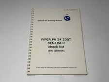Piper PA 34 200T Seneca II Check List 6th Edition Oxford Air Training School