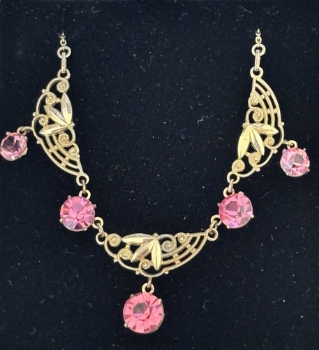 Art deco rare vintage necklace - deco,