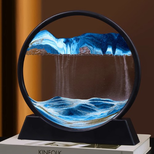 Moving sand art - art, glass