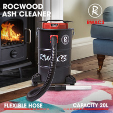 Ash Vacuum Cleaner 20L 1200W RocwooD Fireplace BBQ Stoves Home Workshop