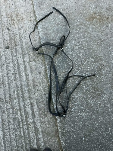 Black leather hunting - black,