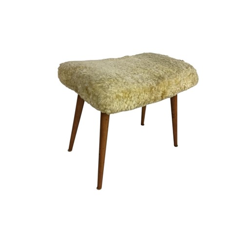 Vintage 1950s yellow sheepskin - vintage,