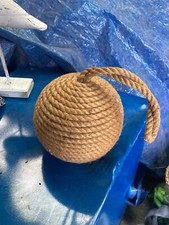 Nautical Themed Heavy Rope Cover Hanging Ball Buoy
