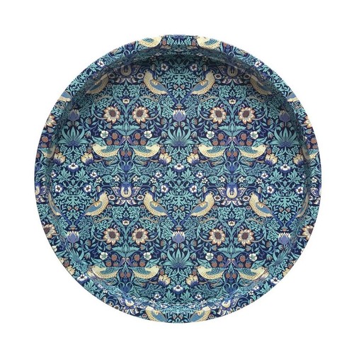 Round tin serving tray william - round,