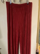 Red Crinkle Boot Cut Stretch