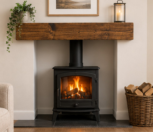 Wooden mantel shelf - wooden, 3"