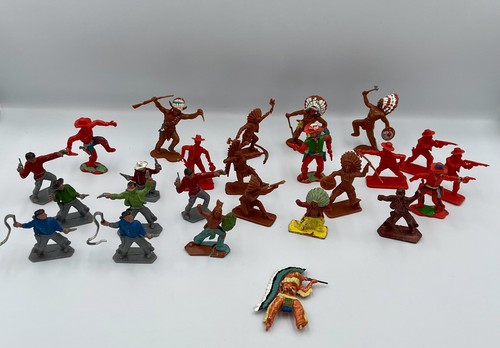 Vintage toy soldiers cowboys - vintage,